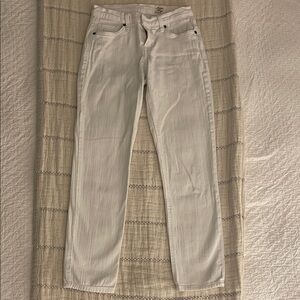 Elegant White Straight Leg Jeans